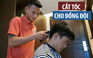 Cầu thủ Thái Sơn Nam “mở tiệm” cắt tóc cho đồng đội