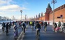 Diễu hành xe đạp trong thời tiết âm 27 độ C ở Moscow