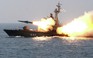 Hoành tráng chiến hạm Nga nổ pháo, phóng thủy lôi trên biển Nhật Bản