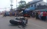 Xe ben mất lái, tông hàng loạt xe máy ở Sài Gòn