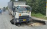 Xe tải đang chạy sụp “hố tử thần” gần cầu Phú Mỹ