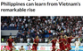 'Đông Nam Á có thể học hỏi từ sự thăng tiến của bóng đá Việt Nam'