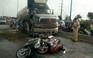 Tai nạn kinh hoàng, 7 xe máy kẹt dưới gầm xe bồn