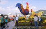 Gia đình linh vật gà ở Quy Nhơn thu hút du khách