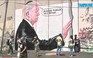 Tổng thống Trump xuất hiện trên bức tường Bờ Tây