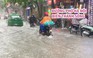 Ảnh hưởng bão số 3: Đường phố Hà Nội ngập lụt