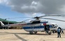 Báo Thanh Niên đưa hàng cứu trợ theo trực thăng đến vùng sạt lở Quảng Nam