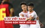 Danh Trung lập cú đúp, U.22 Việt Nam nhấn chìm Timor Leste 4-0