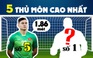 5 thủ môn cao nhất của ĐTVN, Đặng Văn Lâm chót bảng, có người gần 2 mét