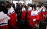 Đoàn khúc côn cầu nữ Triều Tiên đến Hàn Quốc