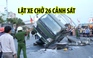 Lật xe chở 26 cảnh sát ở Đà Nẵng sau khi va chạm với Innova