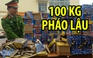 Tài xế xe container bỏ lại xe chở hơn 100 kg pháo lậu khi bị cảnh sát truy đuổi