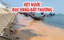 Vệt nước đục vàng bất thường xuất hiện trên bờ biển Hòn La