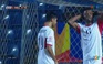 Cầu thủ U.23 Jordan suýt chút nữa đánh đầu vào lưới U.23 Việt Nam