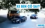 Xe ben tông văng ô tô con tại ngã ba, xe nào mắc lỗi?