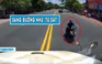 ‘Điên tiết’ thanh niên lái xe máy sang đường ẩu, lao thẳng vào container ngược chiều