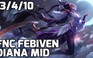 Video LMHT: Febiven cầm Diana, hành nát team bạn