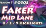 Video LMHT: SKT T1 Faker cầm Vel’Koz đối đầu Jhin đường giữa